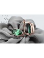 Original Vintage Russian Soviet Emerald Earrings - 14K Rose Gold Classic Collection vec001