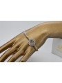 Gelbes und weißes italienisches Gold ausgefallenes Armband cfb006yw