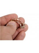 "Keine Steine, Originales Vintage-Roségold aus 14k 585 Gipsy Ohrringe" ven054