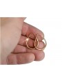 "Timeless 14K Rose Gold Vintage Hoops, No Stones" ven057