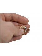 "Elegante 14k 585 Originales Vintage-Roségold Keine Steine Ohrschmuck" ven061