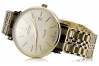 Gelbe 14-Karat-Gold-Herrenuhr Atlantic-Armbanduhr mw003y&mbw012yo