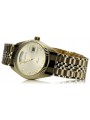 Gold men's watch Geneve ★ zlotychlopak.pl ★ Gold purity 585 333 Low Price!