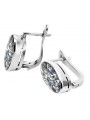 Vintage 925 Silver zircon earrings vec001s