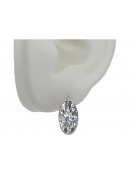 Boucles d'oreilles vintage en argent 925 et zircon vec001s