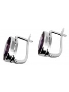 Vintage 925 Silver alexandrite earrings vec001s