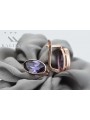 Vintage silver rose gold plated 925 Alexandrite earrings vec001rp