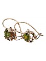 "Vintage Russisch Sowjet Peridot Ohrringe in 14k Roségold vec035 Originales" style