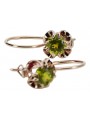 "Vintage Russisch Sowjet Peridot Ohrringe in 14k Roségold vec035 Originales" style