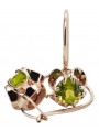 "Vintage Russisch Sowjet Peridot Ohrringe in 14k Roségold vec035 Originales" style