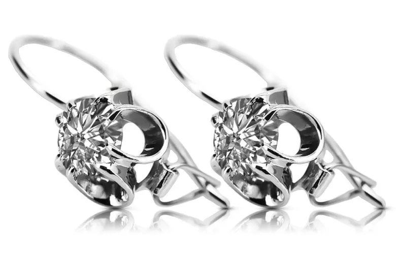 Pendientes plata 925 engaste vec035s Vintage