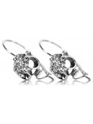 Boucles d'oreilles serties en argent 925 vec035s Vintage