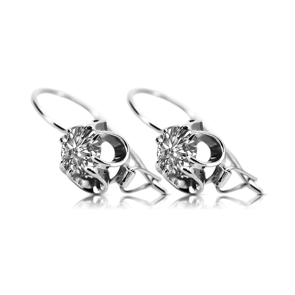 Pendientes plata 925 engaste vec035s Vintage