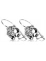 Boucles d'oreilles serties en argent 925 vec035s Vintage