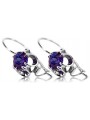 Boucles d'oreilles aleksandryte argent 925 vec035s Vintage