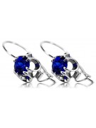 Boucles d'oreilles saphir argent 925 vec035s Vintage