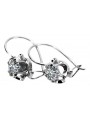 Boucles d'oreilles argent 925 zircon vec035s Vintage