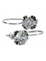 Boucles d'oreilles argent 925 zircon vec035s Vintage