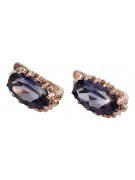 "Bijoux uniques : Boucles d'oreilles en or rose 14 carats et alexandrite vec174" Vintage