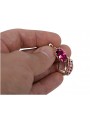 Vintage Inspired 14K Rose Gold Ruby Earrings - A Timeless Classic vec174