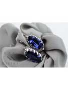 Silver 925 Vintage sapphire earrings vec174s