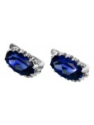 Silver 925 Vintage sapphire earrings vec174s