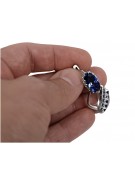 Silver 925 Vintage sapphire earrings vec174s