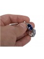 Silver 925 Vintage sapphire earrings vec174s