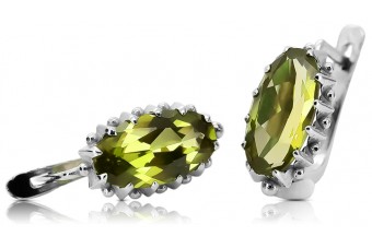 Cercei vintage cu peridot din argint 925 vec174s