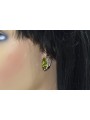 Pendientes vintage peridoto plata 925 vec174s