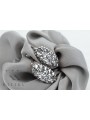 Boucles d'oreilles Vintage en argent 925 et zircon, vec174s