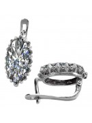 Boucles d'oreilles Vintage en argent 925 et zircon, vec174s