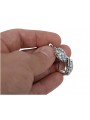 Серебряные серьги 925 с винтажным цирконом vec174s