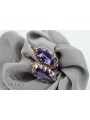 Cercei vintage din argint roz placat cu aur 925 Alexandrite vec174rp