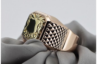 Russisches Rosé-Sovier-Gold-Vintage-Siegel mit Sichel und Hammer