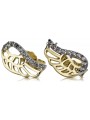 Boucles d’oreilles en or zlotychlopak.pl ★ Échantillon d’or ★ 585 333 Prix bas!