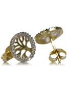 Boucles d’oreilles en or zlotychlopak.pl ★ Échantillon d’or ★ 585 333 Prix bas!