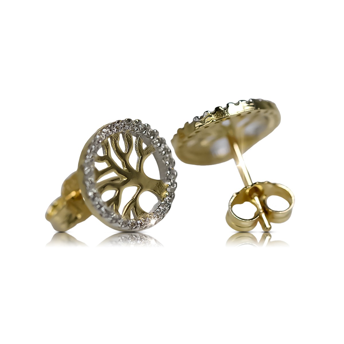 Boucles d’oreilles en or zlotychlopak.pl ★ Échantillon d’or ★ 585 333 Prix bas!