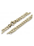 Vintage rose Italian yellow gold chain cc023y