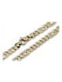 Vintage rose Italian yellow gold chain cc023y