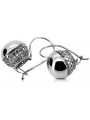 Boucles d’oreilles vintage argent russe 925 soviétique ven122s