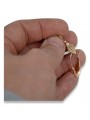 "14K 585 Gold Vintage Rosa Quadratische Ohrringe, Keine Steine, Originales Vintage-Roségold" ven125