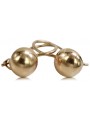 "14k Vintage-Roségold Ball Ohrringe, Keine Steine und Originales Design" ven130