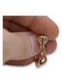 "Vintage Herz Ohrringe, 14k 585 Originales Vintage-Roségold ohne Steine" ven132