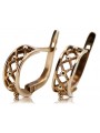 Authentisches 14k 585 Vintage-Roségold Hoops - Keine Steine. ven145