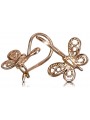 "Authentic Vintage Butterfly Earrings in 14K Rose Pink Gold, No Stones" ven173