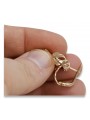 "Vintage-Style 14K 585 Rose Gold Hoops, Stone-Free Original" ven175