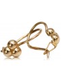 "Boucles d'oreilles vintages en or rose 14k 585, modèle Pas de pierres" ven198