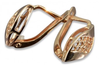 Роскошные винтажные серьги из розового золота 14 кар ven231