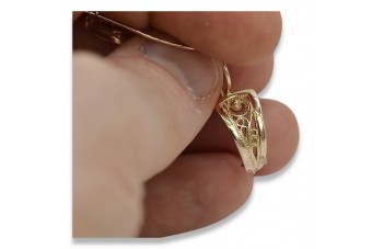 "Оригинальные винтажные серьги-листья из роз ven232